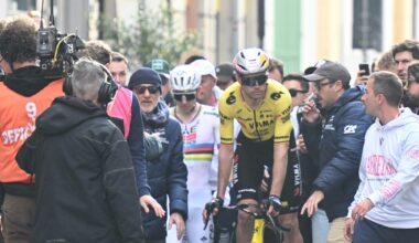 'I saw him on the ground next to me after the crash, and the next time I saw him was on the podium': Wout van Aerts on a chaotic Milan-San Remo