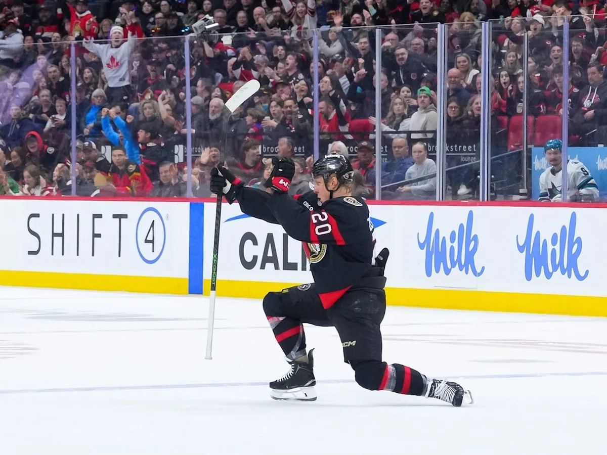 Ottawa Senators bite back in 7-4 victory over San Jose Sharks to keep playoff hopes alive