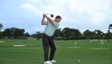 For more power off the tee, let the club ‘cross the line’ at the top | How To Play Golf