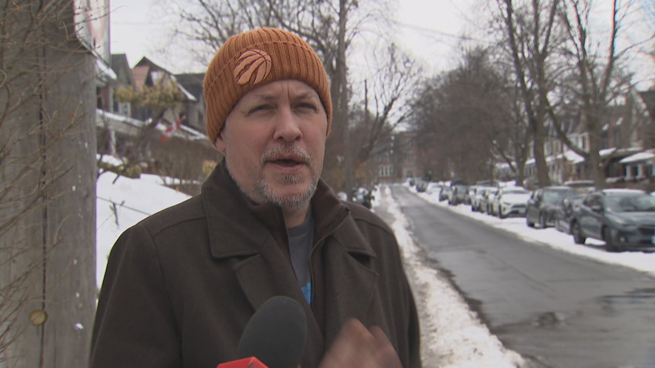 Jim Wilkinis, who has am on-street parking permit for Wineva Avenue, says finding on-street parking has been challenging for the whole neighbourhood for the last month.