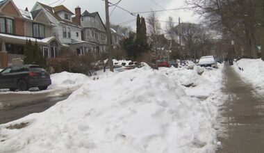 Snowbanks are still blocking parking on some streets more than a month after Toronto's last big storm