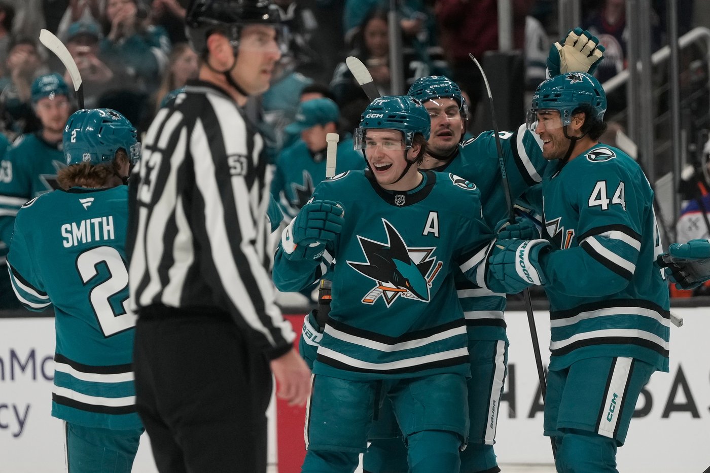 Sharks edge Oilers 5-4 to snap five-game winless streak