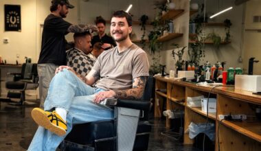 Olympic athlete's quirky mullet created in Calgary barbershop