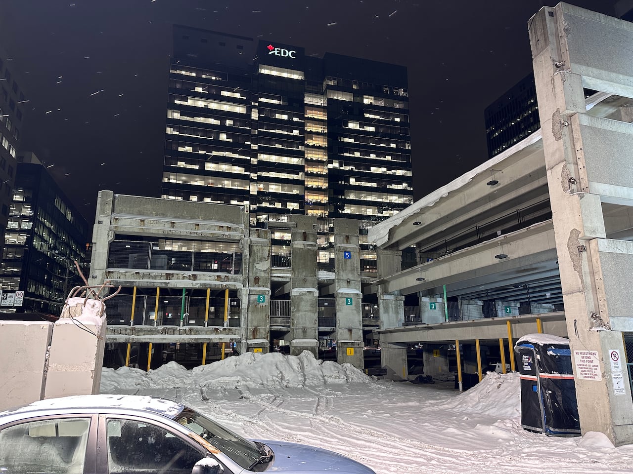The garage's northwest corner, which was demolished after the collapse, has yet to be rebuilt, though the company plans to do that and reopen the garage.