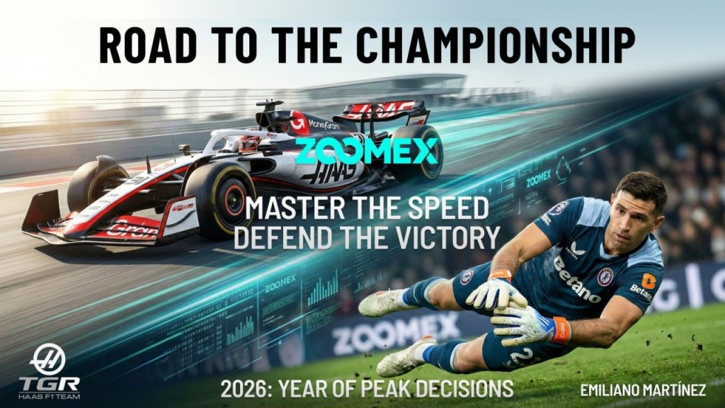 Zoomex Teams Up with TGR Haas F1 Team and Emiliano Martínez to Launch Its 2026 Road to the Championship