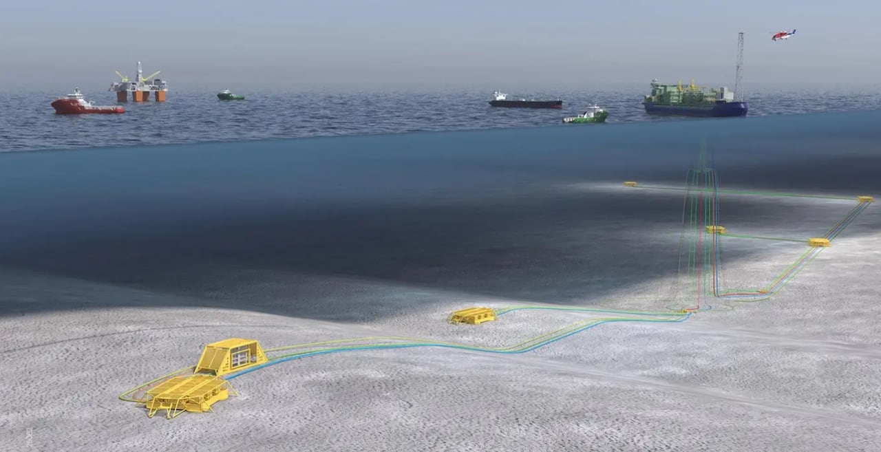 illustration of Bay du Nord oil project