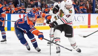 Oilers acquire Dickinson, Dach from Hawks in exchange for Mangiapane, conditional 1st-round pick