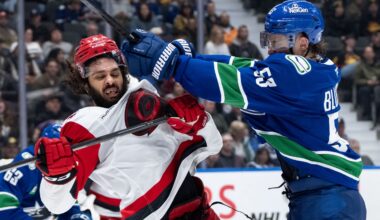 Beleaguered Vancouver Canucks show fight in loss to high-powered Carolina Hurricanes | NanaimoNewsNOW