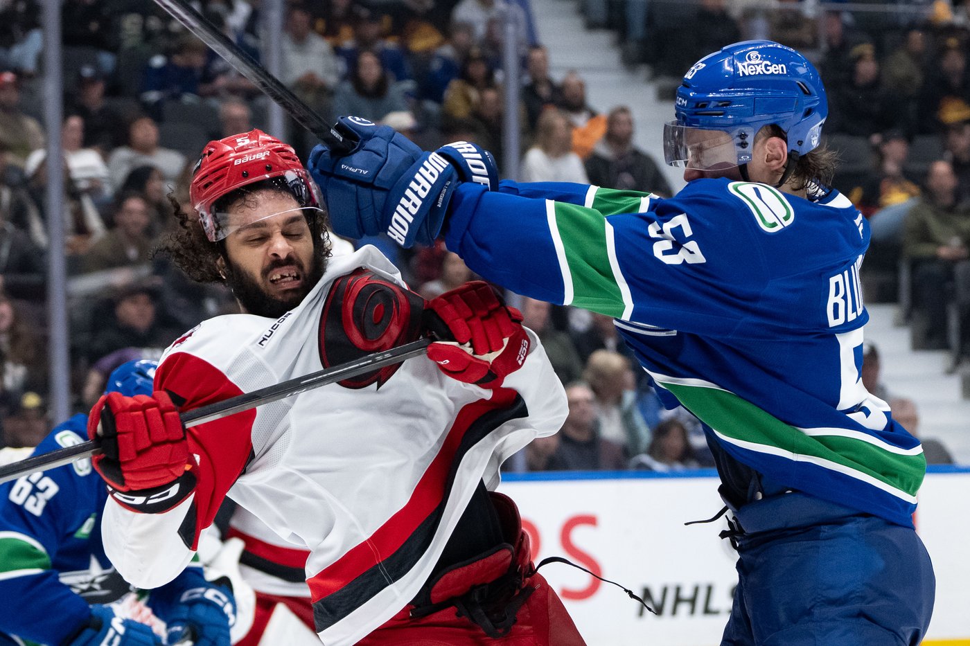 Beleaguered Vancouver Canucks show fight in loss to high-powered Carolina Hurricanes | NanaimoNewsNOW