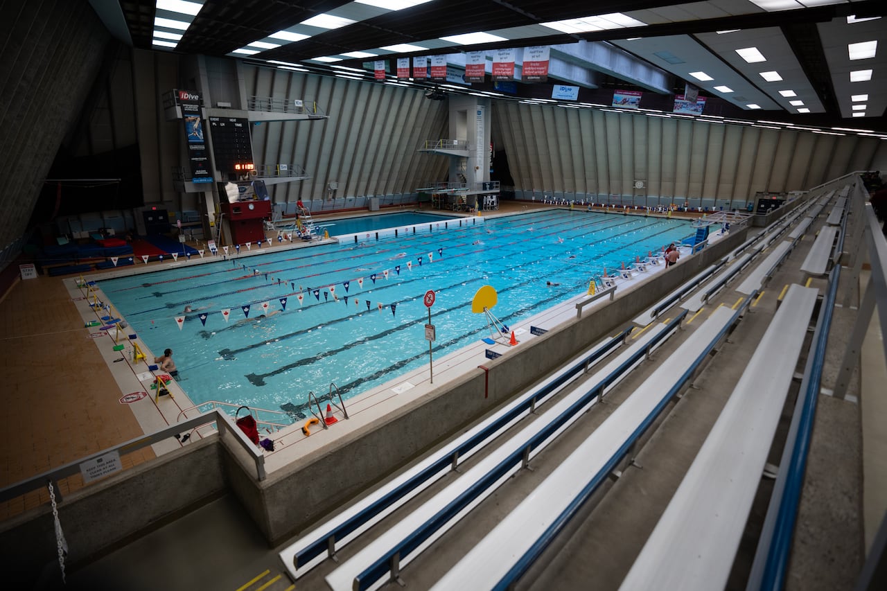 Interior of the Vancouver Aquatic Centre on Wednesday, February 19th, 2025. 
