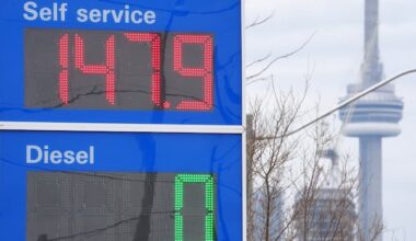 Canadians feel the pinch at the pump as conflict in the Middle East drives up gas prices