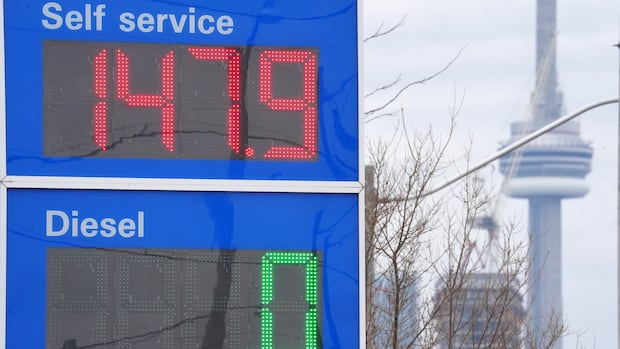 Canadians feel the pinch at the pump as conflict in the Middle East drives up gas prices