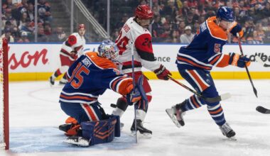 Blake paces surging Hurricanes to 6-3 road win over Oilers
