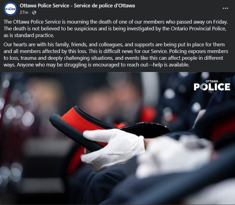 OPS Facebook post