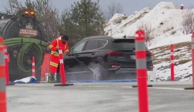 Car wash set up to help with Fredericton chemical spill, but some say response is too slow