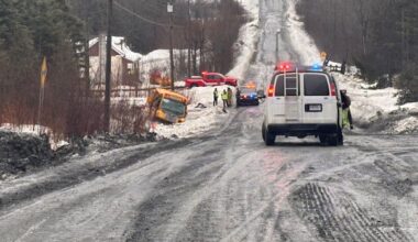 Teen dies following school bus crash south of Quebec City