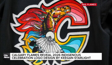 Calgary Flames reveal 2026 Indigenous celebration logo designed by Keegan Starlight
