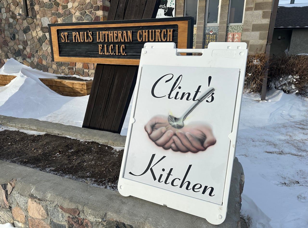 A sign outside a church.