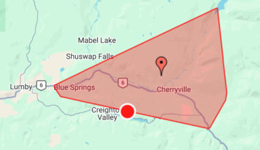 Strong winds cause a number of power outages across North Okanagan