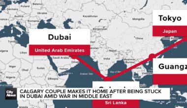 Calgary couple makes it home after being stuck in Dubai amid war in Middle East