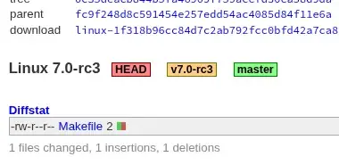 Linux 7.0-rc3 Git tag
