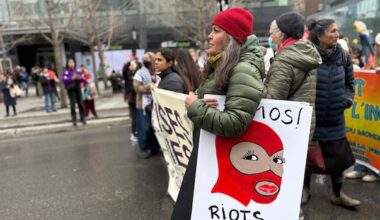 With evolving Quebec legislation and conflict abroad, protesters say the rights of migrant women are at risk