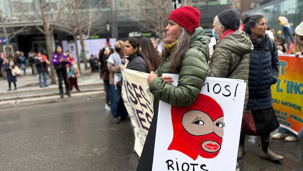 With evolving Quebec legislation and conflict abroad, protesters say the rights of migrant women are at risk