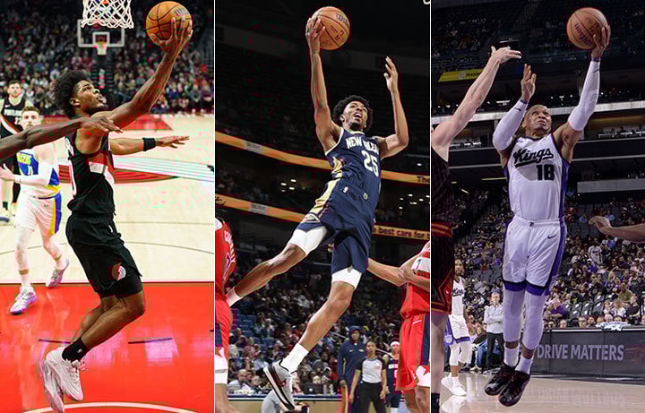 Scoot Henderson, Trey Murphy III, Russell Westbrook