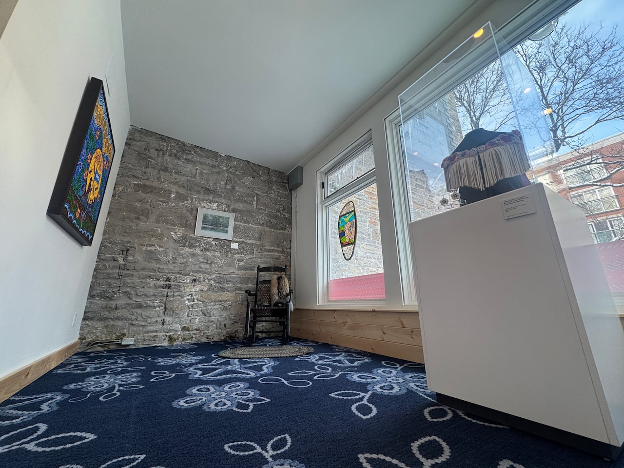 art and artifacts on display at Le Magazaen
