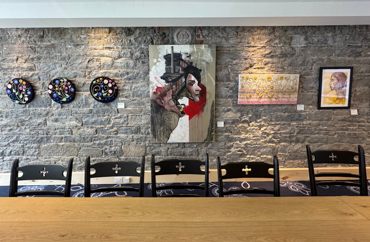 artwork on display at Le Magazaen