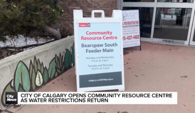 City of Calgary opens community resource centre as water restrictions begin