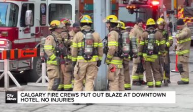 Calgary fire crews put out blaze at downtown hotel, no injuries