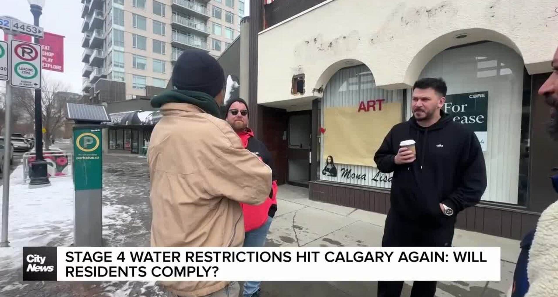 Stage 4 water restrictions hit Calgary again: Will residents comply?