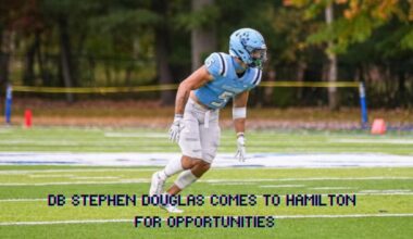 DB Stephen Douglas Comes to Hamilton For Opportunities