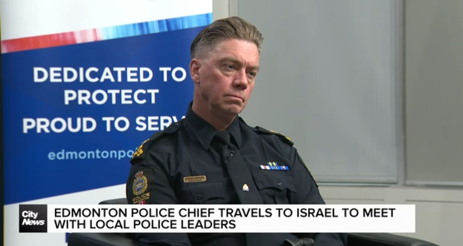 Edmonton police chief travels to Israel to meet police leaders