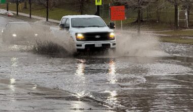 Toronto roads flood as heavy rains sweep across southern Ontario