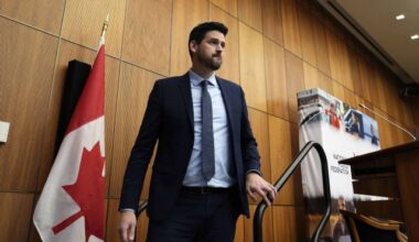 Minister of Justice Sean Fraser attends a panel discussion on digital lawful access with the National Police Federation in Ottawa on Thursday, Feb. 26, 2026. THE CANADIAN PRESS/Justin Tang