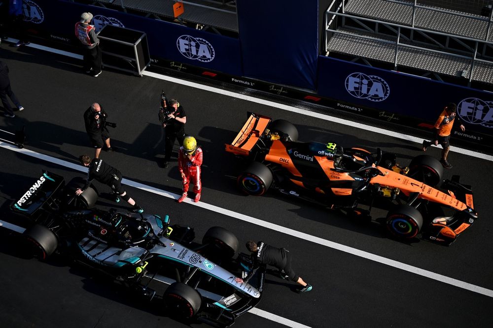 Lewis Hamilton, Ferrari, George Russell, Mercedes