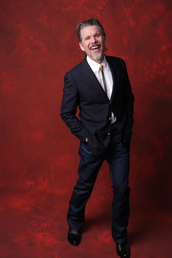 Ethan Hawke poses for a portrait during the 98th Academy Awards Oscar nominees luncheon in Beverly Hills, Calif., on Feb. 10, 2026. (AP Photo/Chris Pizzello, File)