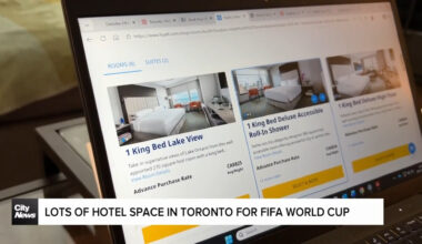 Hotels are still widely available in Toronto, while Vancouver could be facing a shortage