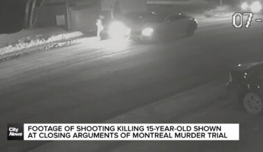 Video of shooting killing 15-year-old shown at Montreal murder trial