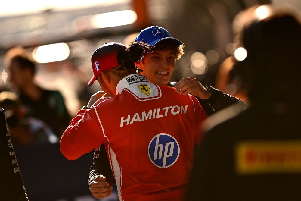 Hamilton was genuinely delighted by Antonelli's achievement