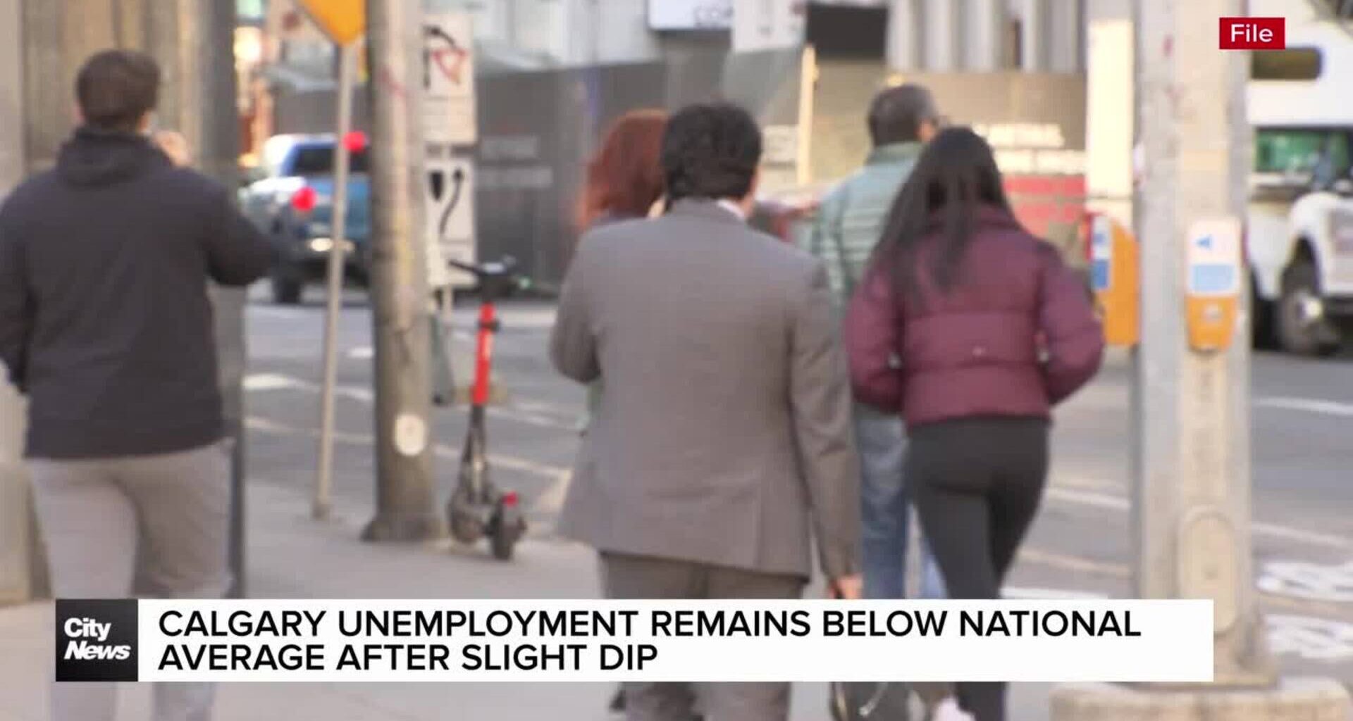 Calgary unemployment remains below national average after slight dip