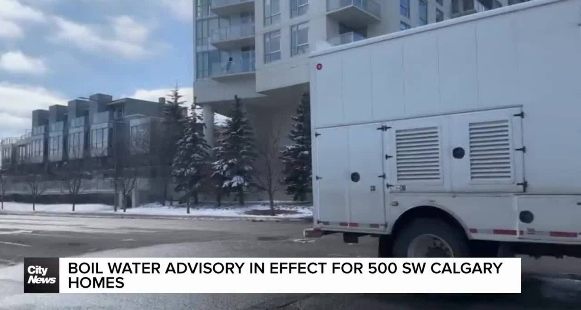 Boil water advisory in effect for 500 SW Calgary homes
