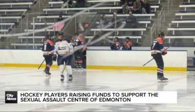 Hockey players raise funds to support Sexual Assault Centre of Edmonton