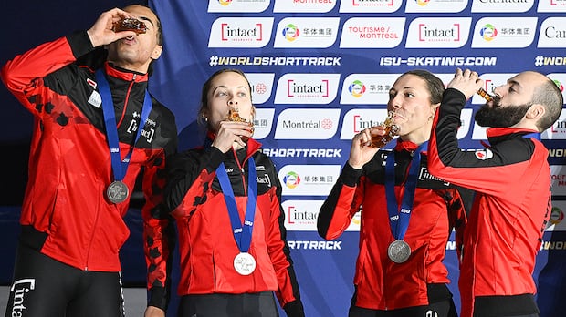 Canada adds gold and silver medals at short track world championships