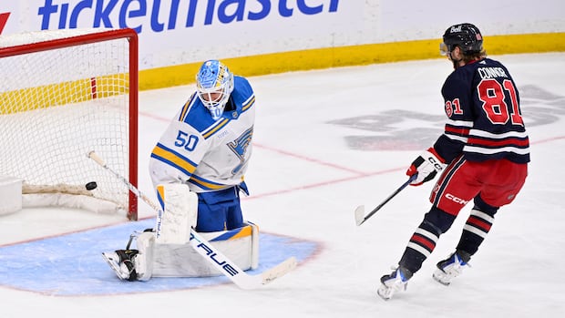 Connor, Scheifele lead Jets in scoring as Winnipeg nets 3-2 win over St. Louis