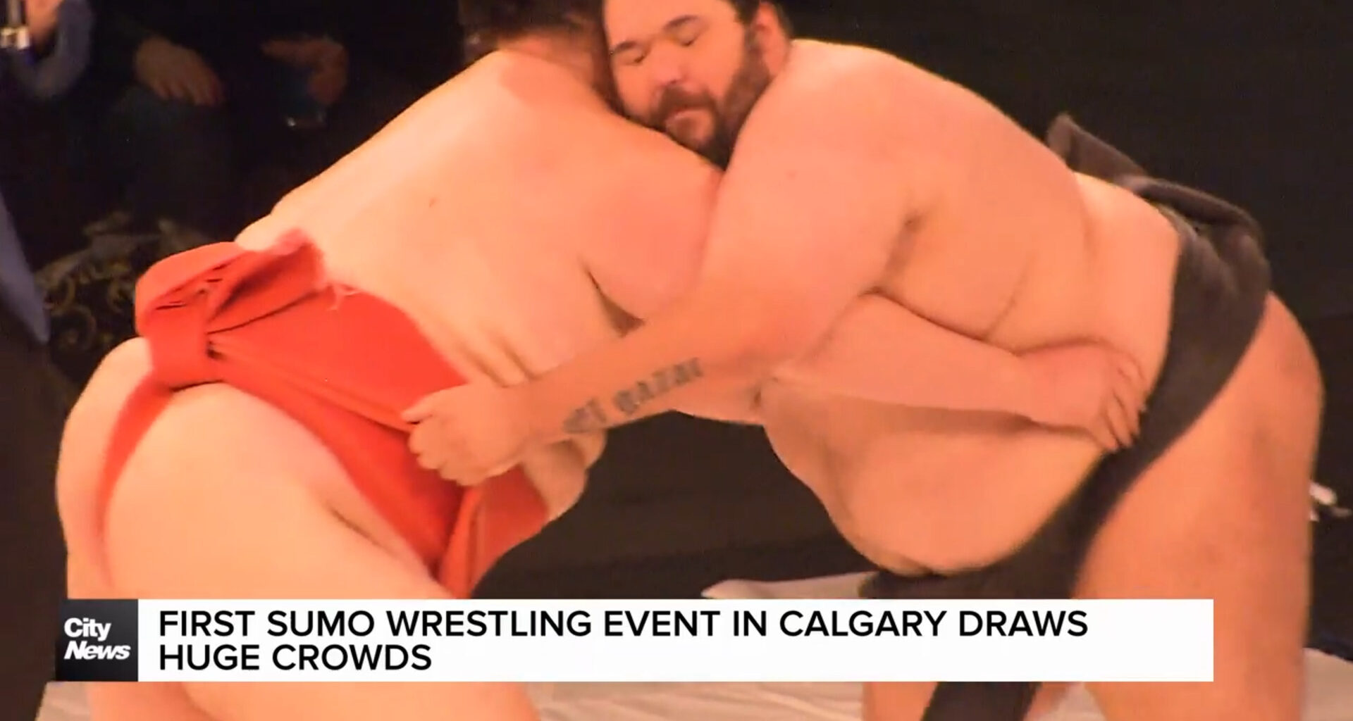 First Sumo Wrestling event in Calgary draws huge crowds