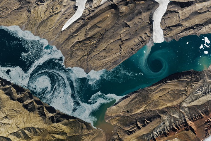 Cañon Fiord’s Whirling Waters - NASA Science