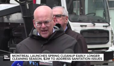 Montreal launches an earlier and longer spring cleaning season